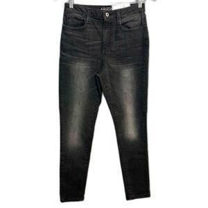 Arizona Jean Co Faded Black Super High Rise Denim Jeans NWT Juniors Size 9